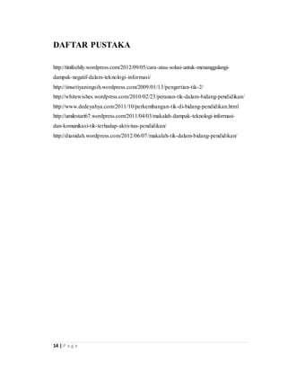 Contoh Makalah TIK | DOCX