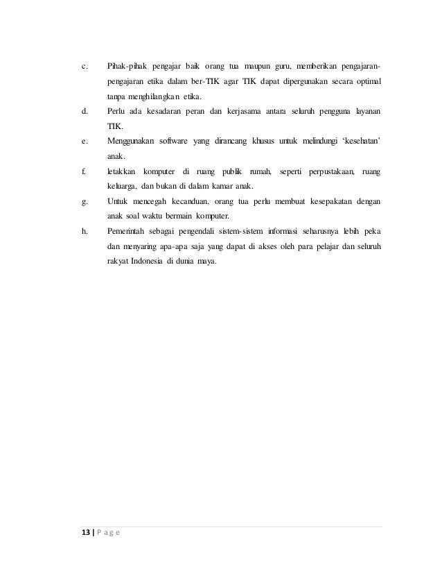 Contoh Makalah Tik