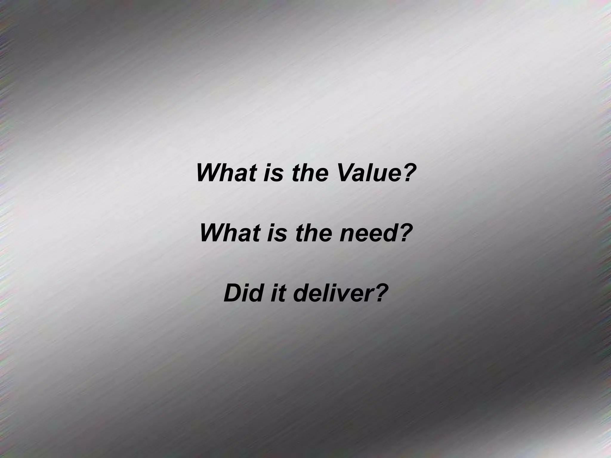 Opportunity 2Demonstrate effectiveness