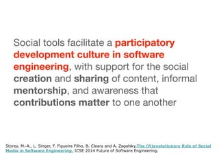 Ecosystem of tools and activities
 