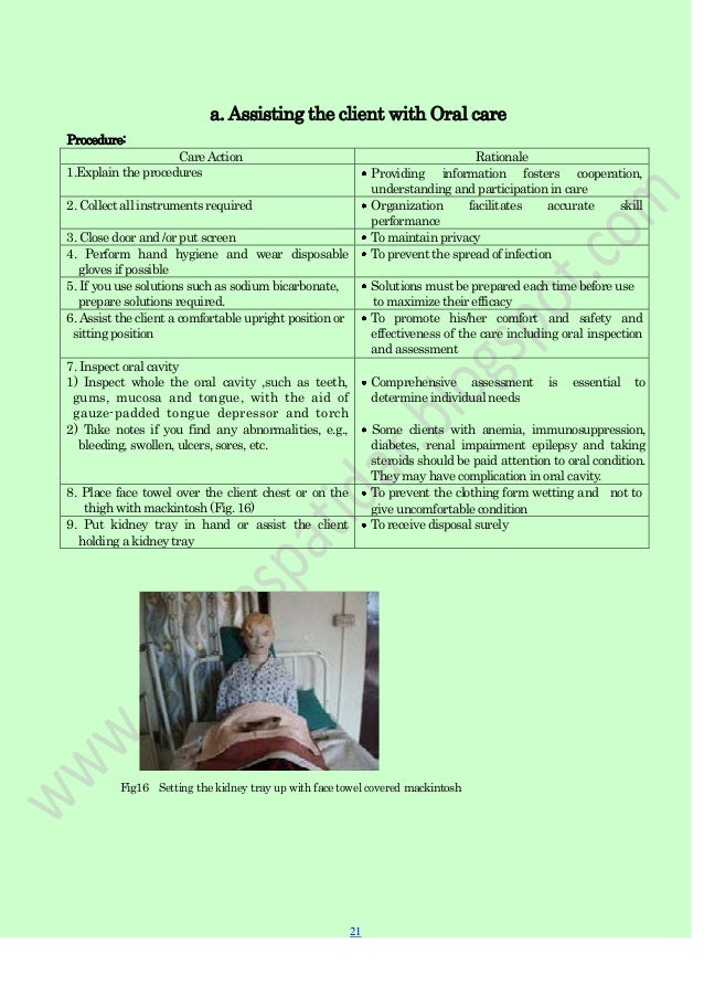 Fundamental of nursing procedure mannual