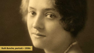 Ruth Bunche, portrait – 1930s
 