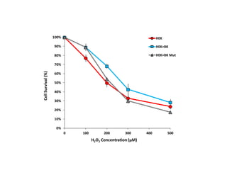 H2O2 Concentration (μM)
CellSurvival(%)
0%
10%
20%
30%
40%
50%
60%
70%
80%
90%
100%
0 100 200 300 400 500
HEK
HEK+BK
HEK+BK Mut
 