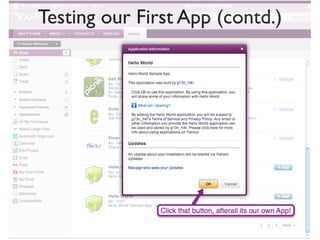Testing our First App (contd.)
 