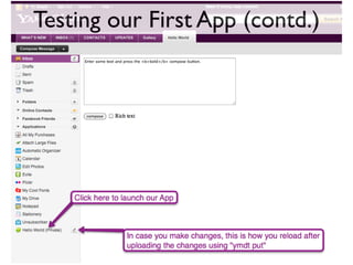 Testing our First App (contd.)
 