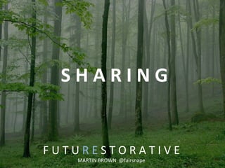 F	
  U	
  T	
  U	
  R	
  E	
  S	
  T	
  O	
  R	
  A	
  T	
  I	
  V	
  E	
  
MARTIN	
  BROWN	
  	
  @fairsnape	
  	
  
S	
  H	
  A	
  R	
  I	
  N	
  G	
  	
  
 