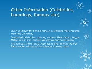 Ucla project for kendell | ODP