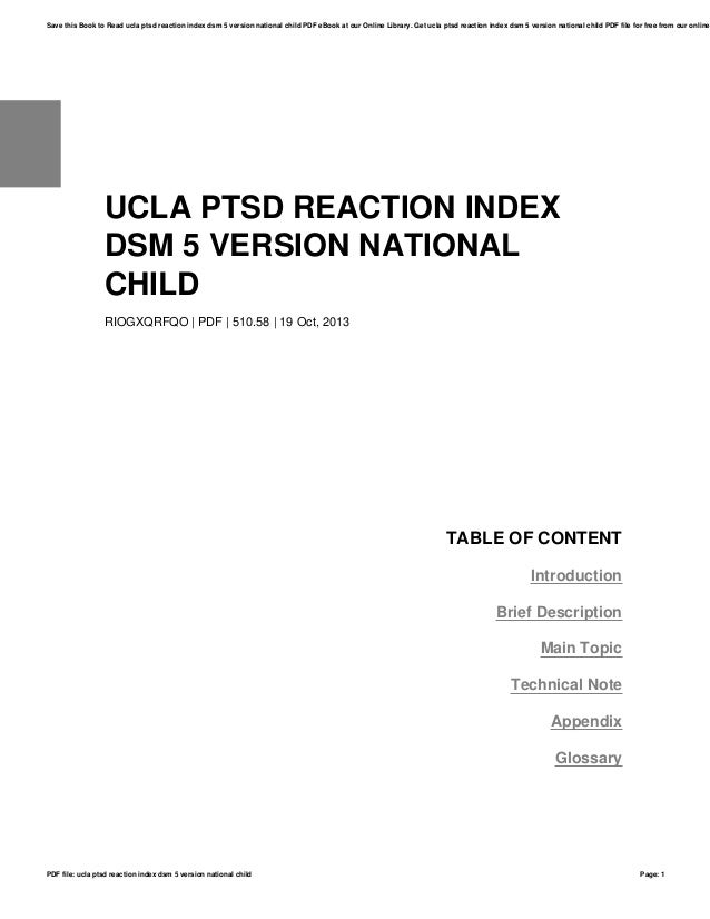 ucla-ptsd-reaction-index-dsm-5-version-national-child