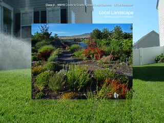 Class 2   V5018 Cradle to Cradle: Closed Loop Systems   UCLA Extension


                                           Local Landscape
                                               climate appropriate landscape
 