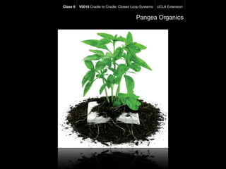 Class 6   V5018 Cradle to Cradle: Closed Loop Systems   UCLA Extension


                                           Pangea Organics
 