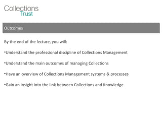 Understanding Collections Management | PPT