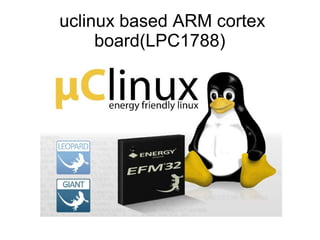 uclinux based ARM cortex
board(LPC1788)

 
