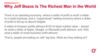 Why Jeff Bezos Is The Richest Man in the World
There is an operating economy, where a dollar of profit is worth a dollar
t...