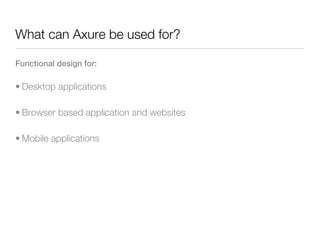 Prototyping with Axure for the web and beyond | KEY