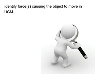 Identify force(s) causing the object to move in UCM 