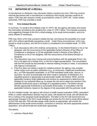 RECALL PROCEDURES // FOOD SAFETY | PDF