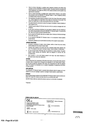 FDA 510(k) submission - redacted