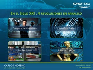 34
EN EL SIGLO XXI : 4 REVOLUCIONES EN PARALELO
NanoTecnologíasComputación Ubiquitaria
Bio Systémica Robótica Cognitiva
 