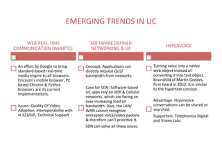 UC Market Overview - Cisco, Avaya, Microsoft, Shoretel