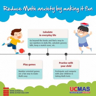 Reduce math anxiety by making fun - UCMAS