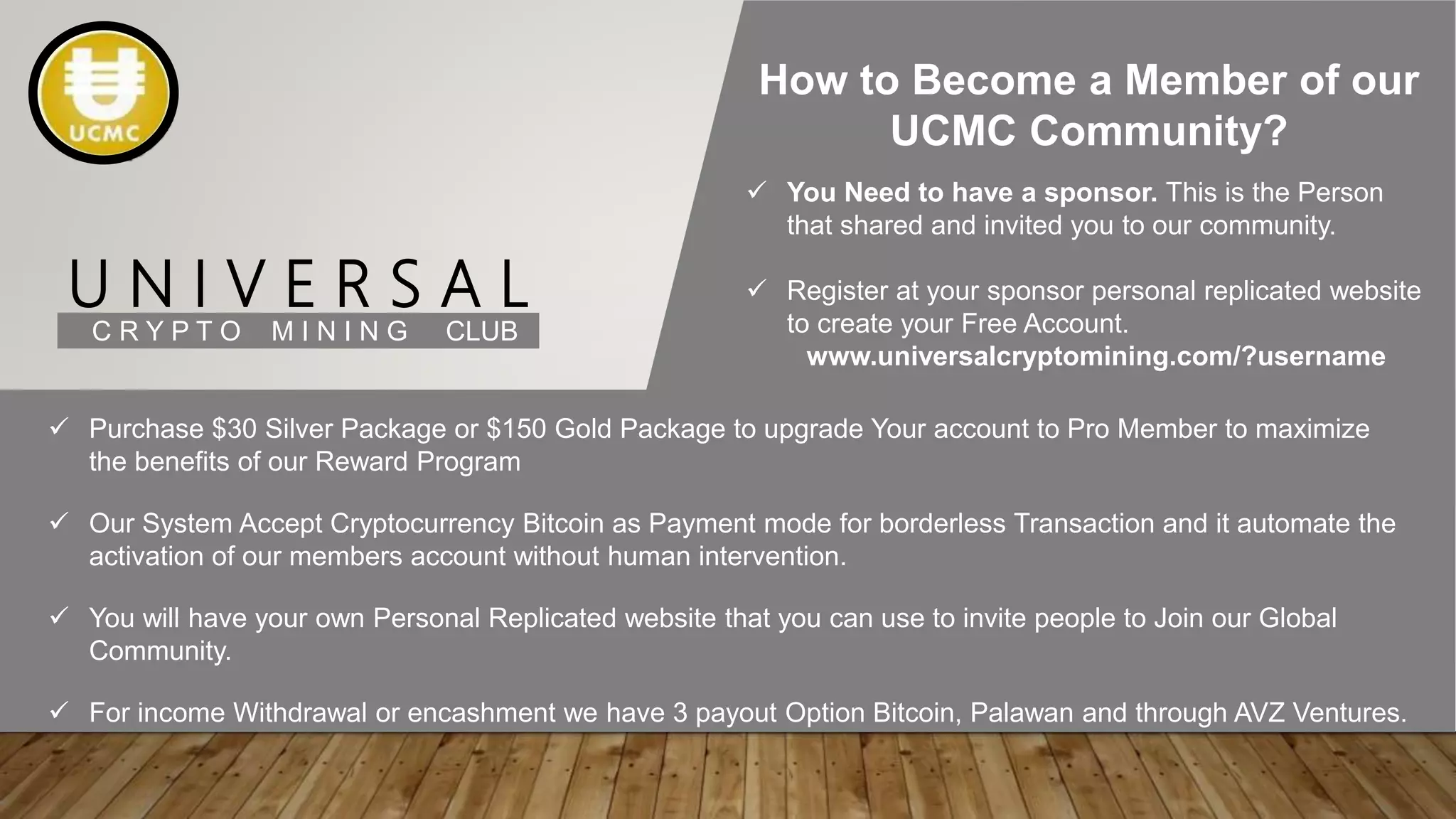 Universal Crypto Mining Club | PPTX