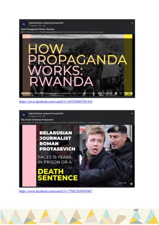 165
https://www.facebook.com/watch/?v=635320687381416
https://www.facebook.com/watch/?v=770823836959487
 