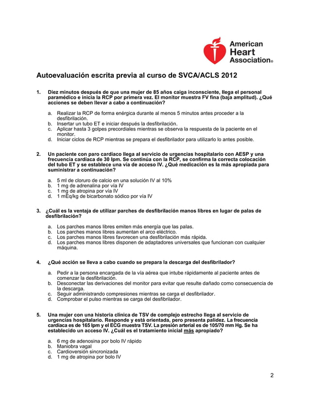 Ucm pretest acls
