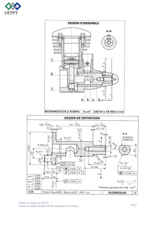 Filière Usinage sur MOCN
Guide de soutien Module 08 Documentation Technique

6/53

 