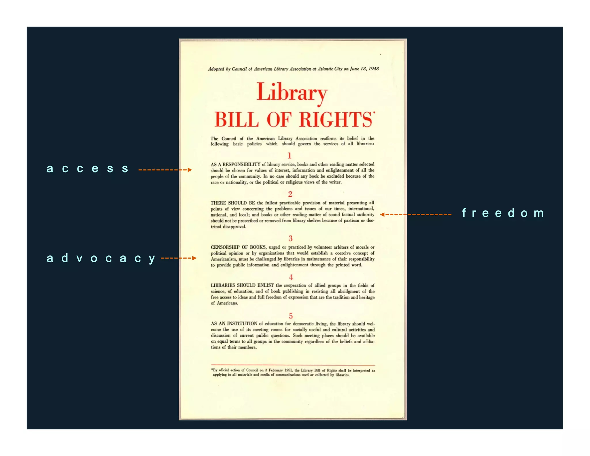 a c c e s s
f r e e d o m
a d v o c a c y
 
