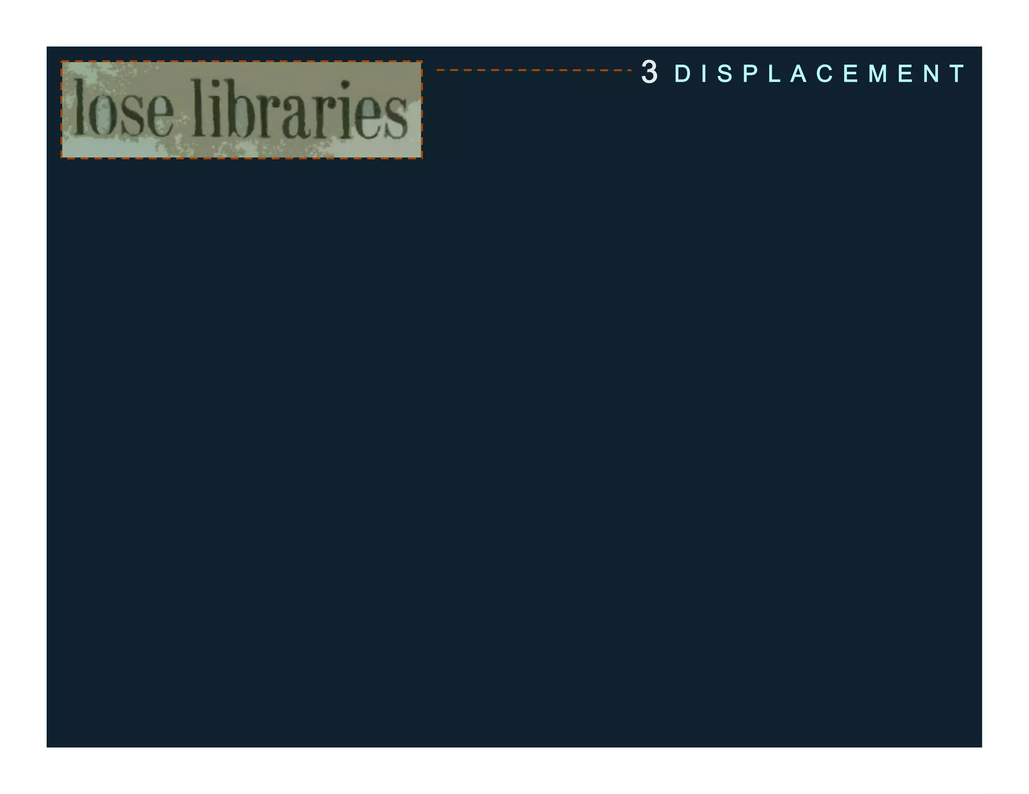 3 D I S P L A C E M E N T
 