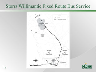Storrs Willimantic Fixed Route Bus Service 