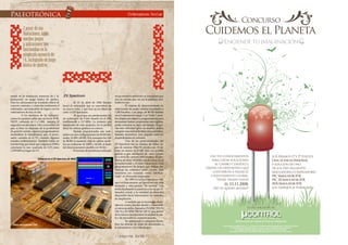 ~
~
~
~
~
Cuidemos el Planeta
Enciendetuimaginación
Concurso
w w w . u c o n t r o l . c o m . a r
Los premios se adjudicarán al 1º y 2º puesto. El jurado estará integrado por el staff de uControl.
Los resultados serán publicados en nuestra web y notificados personalmente.
Los trabajos seleccionados integrarán el Nº 5 de uControl Revista
Para más información consulta las bases disponibles en: www.ucontrol.com.ar
usa tus conocimientos
para crear soluciones
al cambio climático.
diseña un dispositivo que
contribuya a paliar el
calentamiento global.
Tienes tiempo hasta
el 15.11.2008.
NO te quedes afuera!!!
Es una iniciativa de:
Los premios (1º y 2º puesto)
Unalicenciapersonal
a elección de uno
de los tres siguientes
simuladores/compiladores:
PICSimulatorIDE,
PIC18SimulatorIDE,
AVRSimulatorIDE.
los trabajos se publicarán
®
Electrónica en General Pics en Particular
//página 0x3D
naban en la minúscula memoria de 1 K,
incluyendo un juego básico de ajedrez.
Para los aficionados no resultaba difícil de
conocer, entender, y controlar totalmente el
ordenador, casi imposible de lograr con los
ordenadores de hoy en día.
A los fanáticos de las compara-
ciones les gustará saber que un bucle FOR-
NEXT, contando de 1 a 1.000, tardaba 19
segundos en ejecutarse. Otra curiosidad era
que, si bien no disponía de la posibilidad
de generar sonido, algunos programadores
modulaban la interferencia que el proce-
sador causaba en la TV, creando algunos
sonidos rudimentarios. También había un
notorio bug que hacía que (algunos) ZX81s
calcularan la raíz cuadrada de 0.25 como
1.3591409 en lugar de 0.5.
.ZX Spectrum
El 23 de abril de 1982 Sinclair
lanzó el ordenador que se convertiría en
su mayor éxito, y que hoy es un objeto de
culto: el ZX Spectrum.
Al igual que sus predecesores fue
un ordenador de 8 bits basado en el Z80,
funcionando a 3.5 MHz. Lo primero que
asombraba de esta máquina era la posibi-
lidad de utilizar gráficos en colores.
Sinclair proporcionaba este orde-
nador con dos configuraciones de RAM dife-
rentes: 16 KB o 48 KB. Si le sumamos los 16K
de ROM, la memoria total de ambos mode-
los era realmente de 32KB y 64 KB, al límite
del direccionamiento posible con 16 bits.
El teclado de membrana utilizado
en los modelos anteriores se reemplazó por
uno de caucho que, sin ser la panacea, faci-
litaba su uso.
El sistema de almacenamiento en
cinta (casete de audio común) funcionaba a
1.200 baudios, y un juego de 48 KB tardaba
unos 5 minutos en cargar. Con “turbo”, nom-
bre elegido por algunos programadores para
denominar rutinas propietarias más rápidas,
podía reducirse en algo este tiempo. Si que-
rías más velocidad (pero no mucha), podías
comprarunaunidaddediscomuyprimitiva,
llamada microdrive, muy popular entre los
desarrolladores de software.
Una de las particularidades del
ZX Spectrum fue su sistema de vídeo, ca-
paz de mostrar 256x192 píxeles con 15 co-
lores en menos de 8 KB. Esto era posible
gracias a que resolución de estos colores
es a nivel de carácter (8x8 píxeles). El pro-
blema de tener distintas resoluciones para
la luminosidad y el color volvía locos a los
programadores de juegos, que debían mi-
nimizar las colisiones entre colores. Este
fenómeno era conocido como “attribute
clash” en el mundo anglosajón.
En 1985 vio la luz el Spectrum 128,
que era básicamente un Spectrum con más
memoria y una carcaza “de verdad”. Las
teclas finalmente se parecían a las de un or-
denador actual, y la cantidad de memoria
disponible hacia innecesarios los módulos
de ampliación.
A medida que la tecnología abara-
taba los costos, Sinclair diseñó y comerciali-
zó otros modelos, llamados ZX SPECTRUM
128 +2 y ZX SPECTRUM 128 +3, que dentro
de la carcaza incorporaban la unidad de cin-
ta o de microdrives, respectivamente.
Su optimizado y compacto diseño
hizo las delicias de miles de aficionados a
la informática y los videojuegos.
Ordenadores Sinclair
Paleotrónica
Placa principal del ZX81
Arkanoid en el ZX Spectrum de 48KB
Apesardesus
limitaciones,había
muchosjuegos
yaplicacionesque
funcionabanenla
minúsculamemoriade
1K,incluyendounjuego
básicodeajedrez.
 