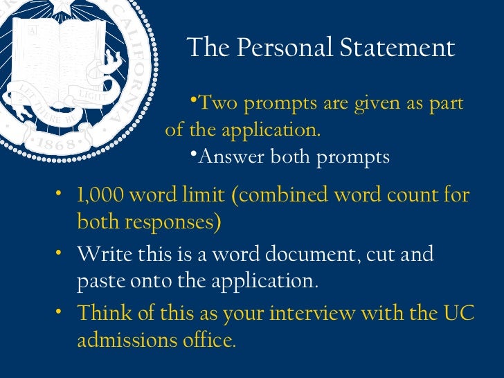 Uc essay additional comments