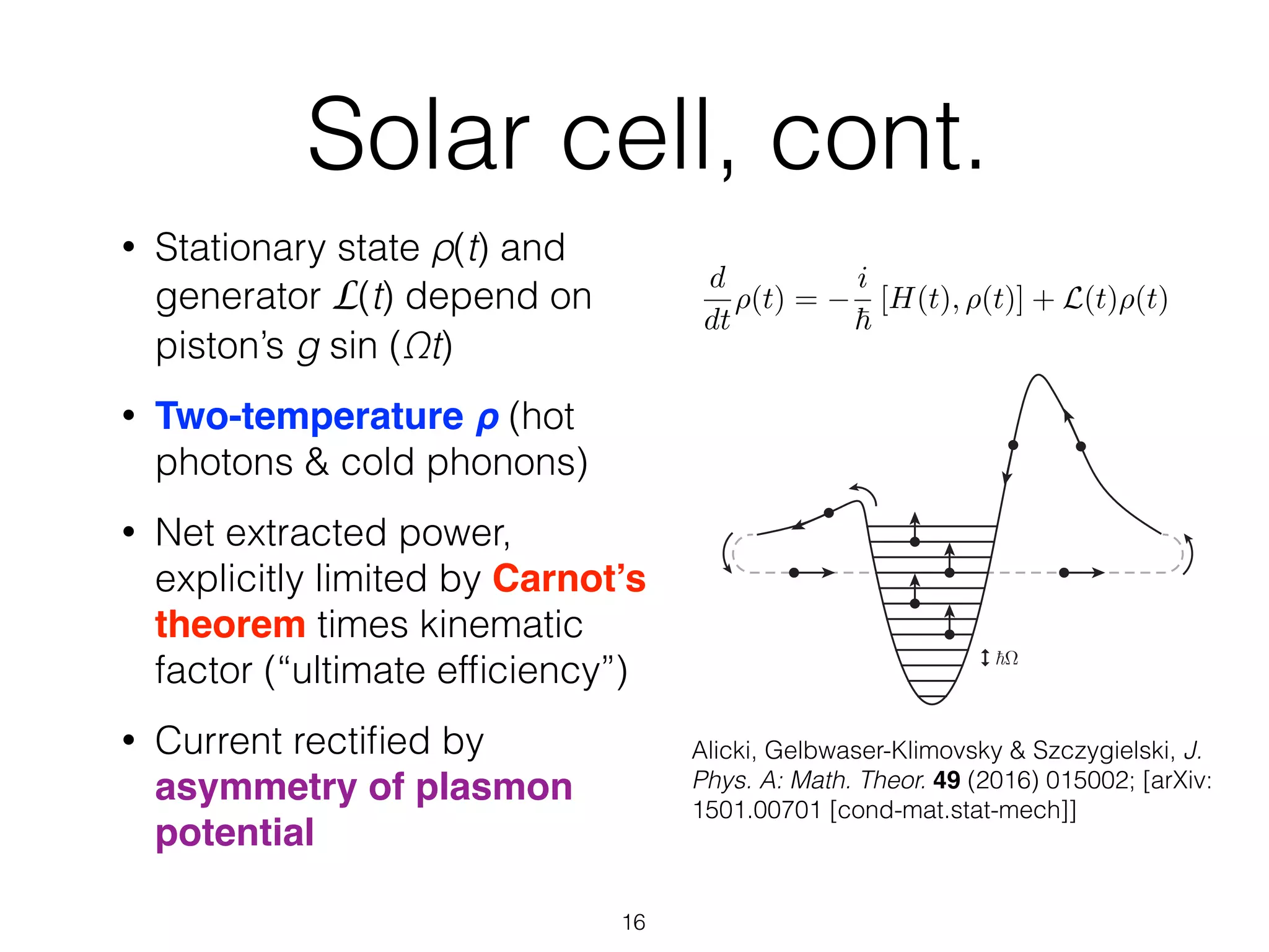 A thermodynamic cycle for the solar cell | PDF
