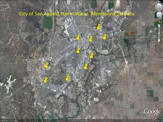 City of San Angelo Storm Water  Monitoring Stations 