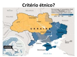 Critério étnico?
 