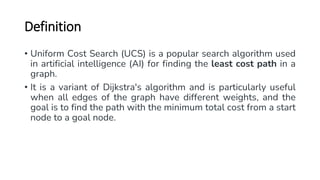 Uniform-Cost Search Algorithm in the AI Environment | PDF
