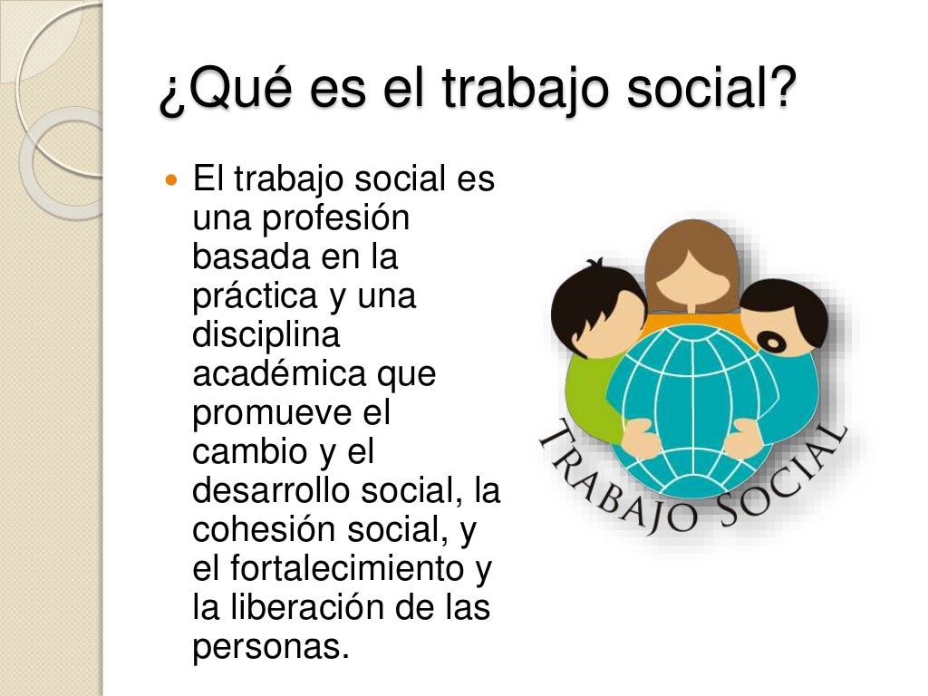 El trabajo social