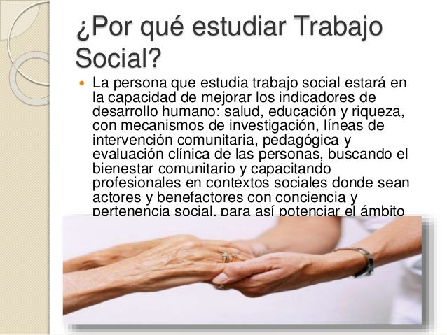 El trabajo social