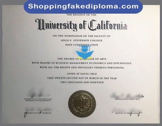 UC Santa Cruz fake degree 
