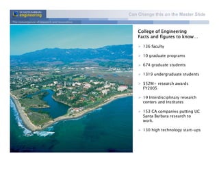 UCSB College of Engineering Overview