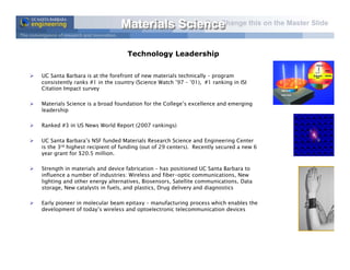 UCSB College of Engineering Overview
