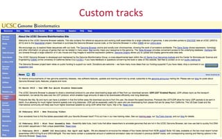 Custom	
  tracks	
  
 