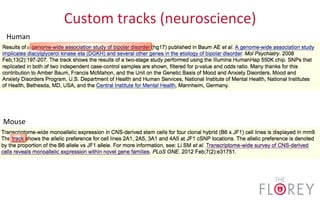 Custom	
  tracks	
  (neuroscience)	
  
Human	
  
Mouse	
  
 