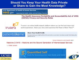 Should You Keep Your Health Data Private  or Share to Gain the Most Knowledge? 