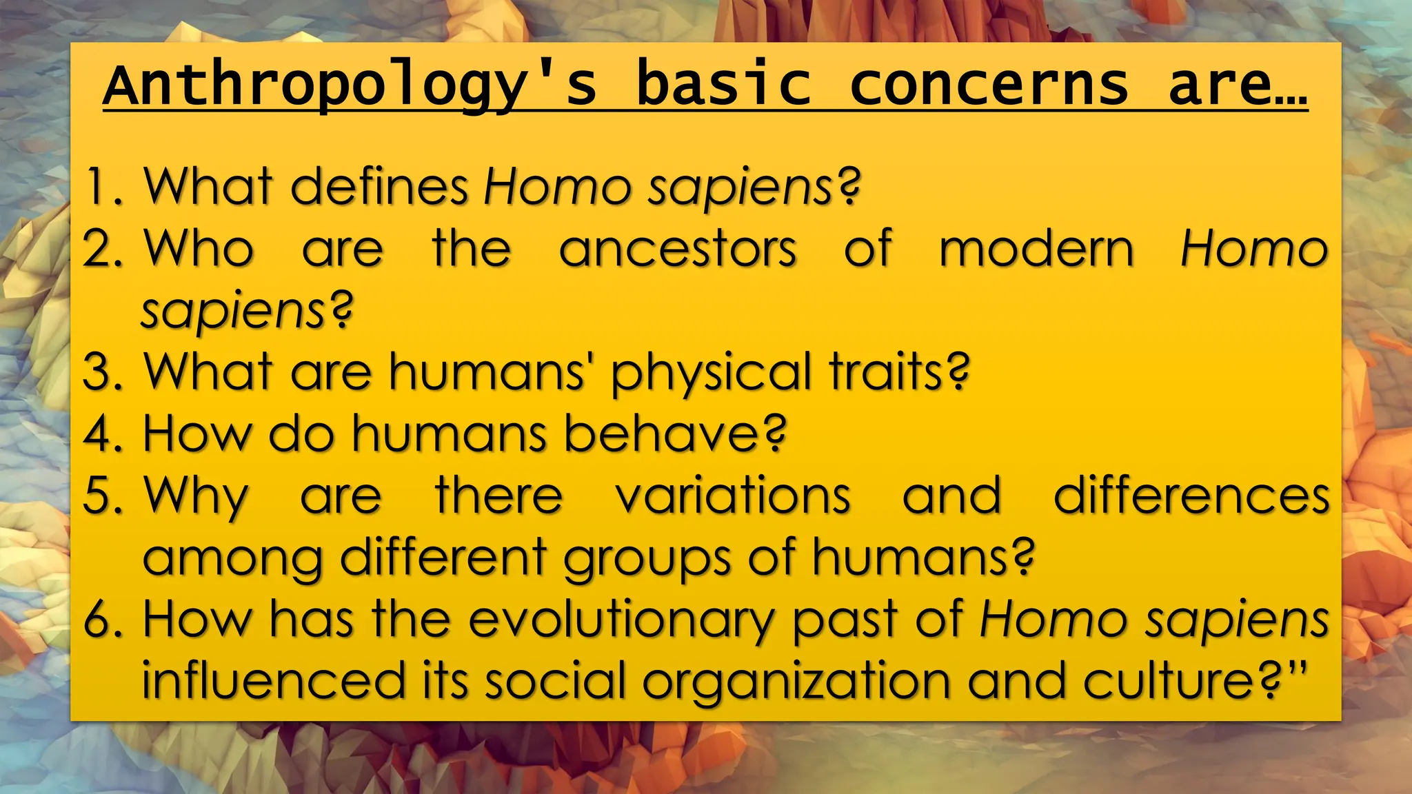 UCSP-Anthropology-ppt. FIRST QUARTERRRRR | PDF