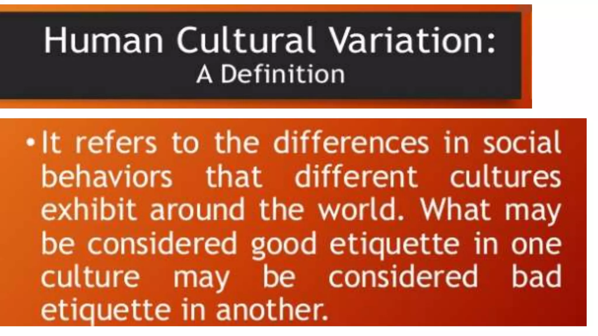 Ucsp ppt-1-human cultural variation & social differences | PPTX