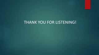 THANK YOU FOR LISTENING!
 