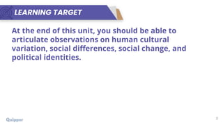UCSP 11_12 Q1 0101 Cultural Variations and Social Differences in Gender ...