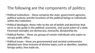 Political System Examples UCSP11_LESSON 1 an overview of culture, society, and politic.pptx